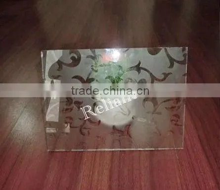 Clear Acid Etched Glass for Decorative Partition photo-2