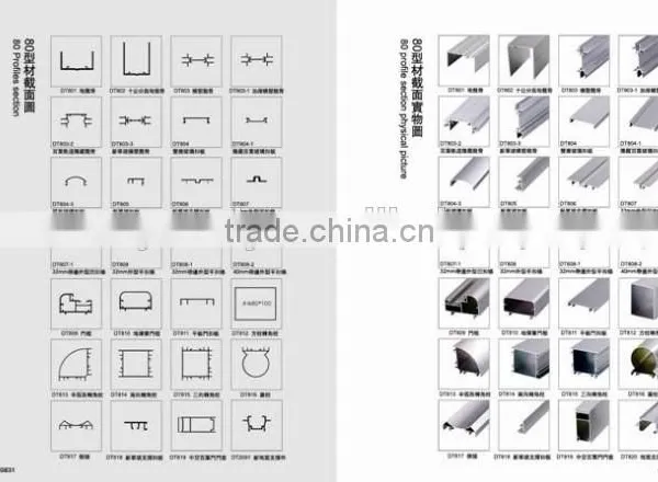 Hight Quality Aluminium Extrusion Profile Aluminum Extrusion Profile of Toilet Partitions With All Kinds of Surface Treatment photo-4