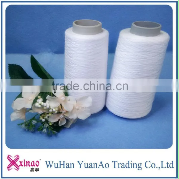 Raw White Or Dyed Bright Virgin 100% Spun Polyester Yarn For Sewing photo-3