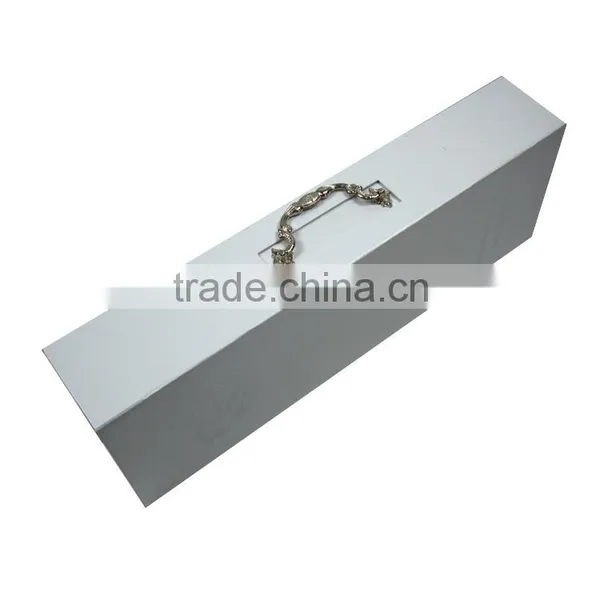 Factory Wholesale Hard Paper Folding Wine Gift Box With Handle . photo-2
