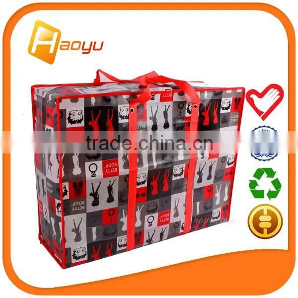 China pp Woven Eco Bag With Zipper as Shopping Bag