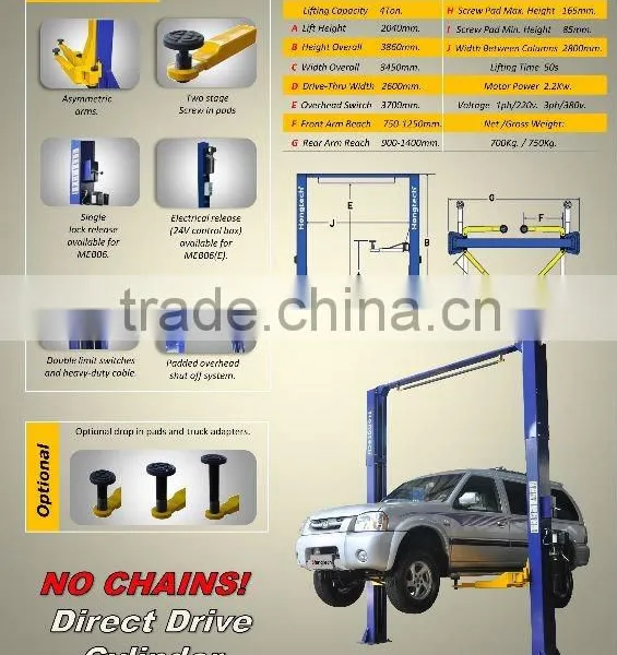 4 Ton Hydraulic Cylinders 2 Post Lifts/ Car Lifts/car Hoist MEB06E photo-2