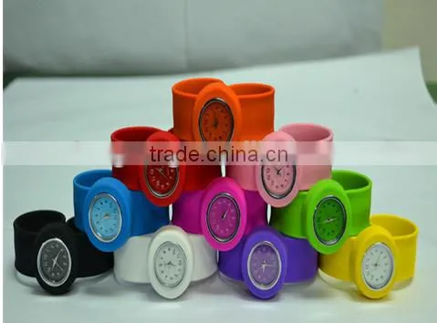 Multi Colors Gents Silicone Slap Watch for Men Water Resistant With Slap Straps photo-4