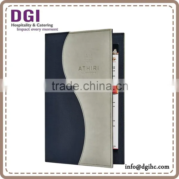 High Quality A4 Restaurant Supplies / Restaurant Menu Cover / Restaurant Menu Cover