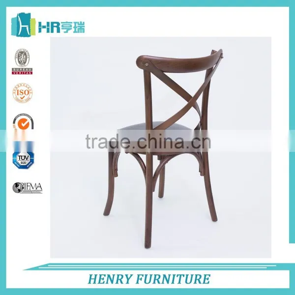 Solid Bentwood Dining Cross Back Chair photo-5