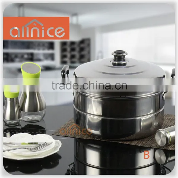 American-style High Pot With Steel Cover One Layer Steamer With Free Steamer Rack photo-2