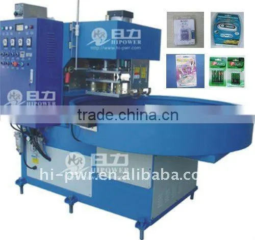 automatic turntable HF plastic welding equipment for PVC,PET,APET,PETG