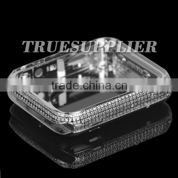 Stainless Steel Waterproof Platinum Cystal Housing for Apple Watch photo-2