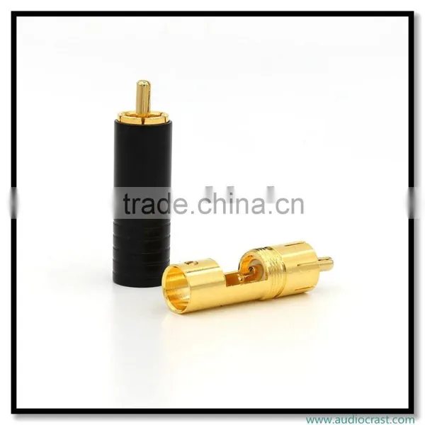 Audio Gade Gold Plated RCA Connector Plug Phono Jack HIFI Cable Connectors photo-2