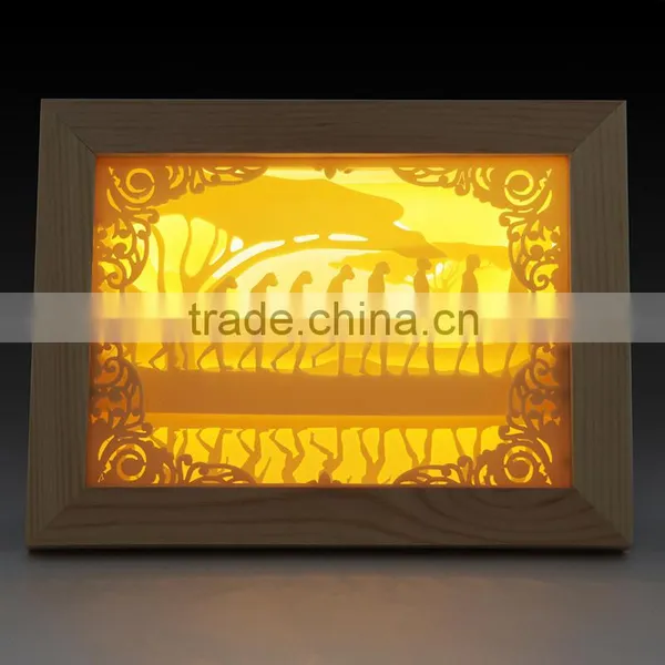 Led Night Ghost Shadow Led Home Indoor Decorative Photo Frame Lamp Light photo-5