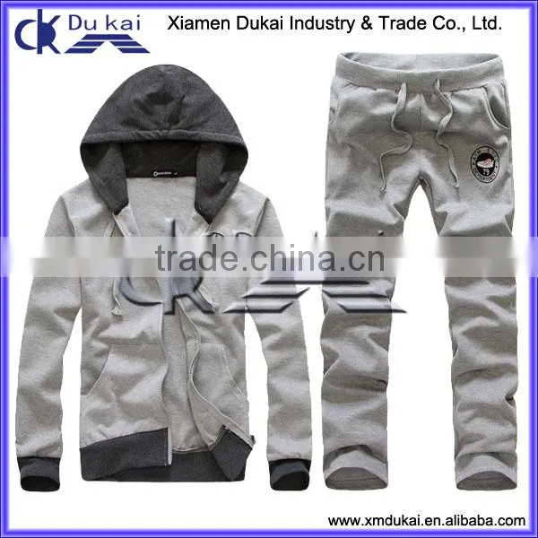 Men's Knit Tracksuit, Men's Knitted Sportswear, Men's Terry Hoodie and Pants Set photo-4
