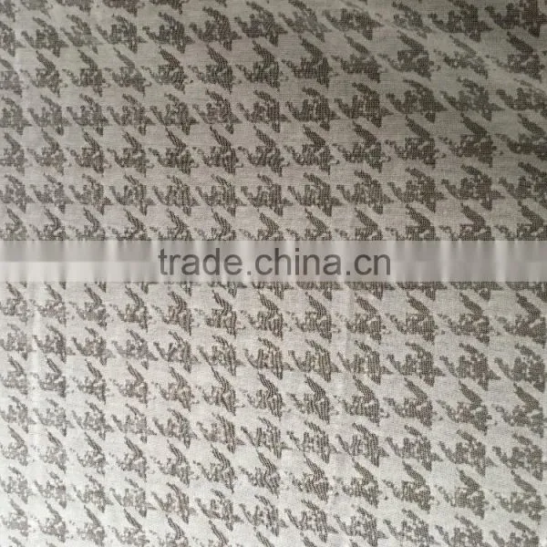 60%polyester 40%cotton CVC Bird Design Knit Burn-out Jersey Fabric for Tank Tops photo-2