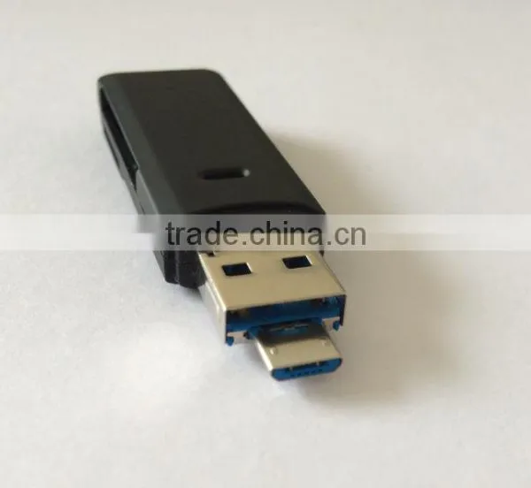 2 In 1 USB 3.0 and OTG/Micro USB 2.0 All-in-One Card Reader for Smartphone and PC photo-4