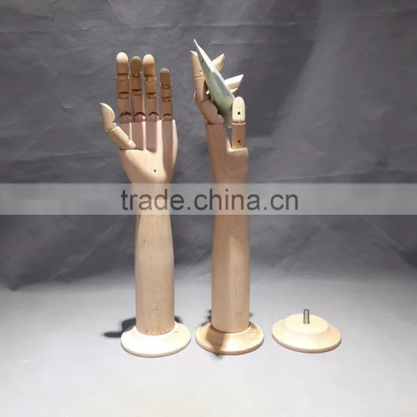 39cm Height Manikin Flexible Wooden Mannequin Hand 45cm Wooden Hand photo-2
