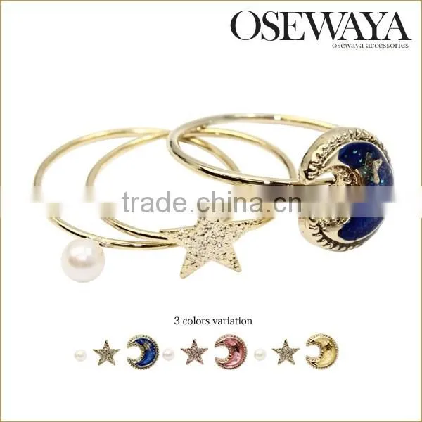Kawaii Harajuku Fashion Jewelry Osewaya Must Buy Moon Charm Ring