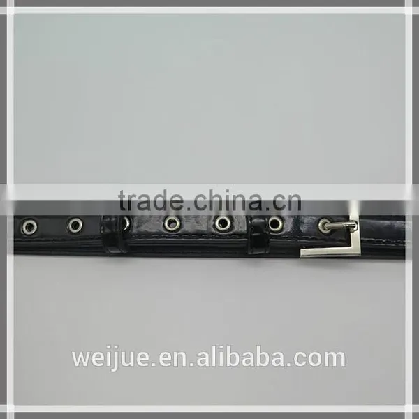 Fashionable High Quality Skinny Belt With Eyelet for Women