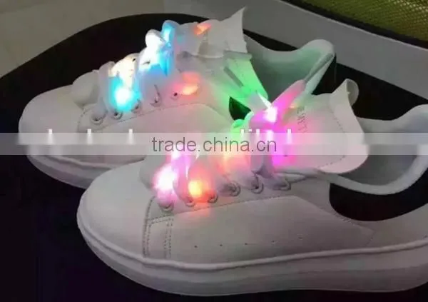2016 Fashionable LED Light up Shoe Laces Colorful Shining Dancing Shoe Laces for Wholesale photo-3
