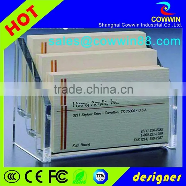 Acrylic Unique Business Card Advertising Displays With Sign Holder, Acrylic Greeting Card Display photo-3