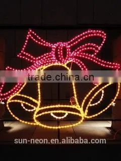 Led Rope Light Bell Christmas Motif Light