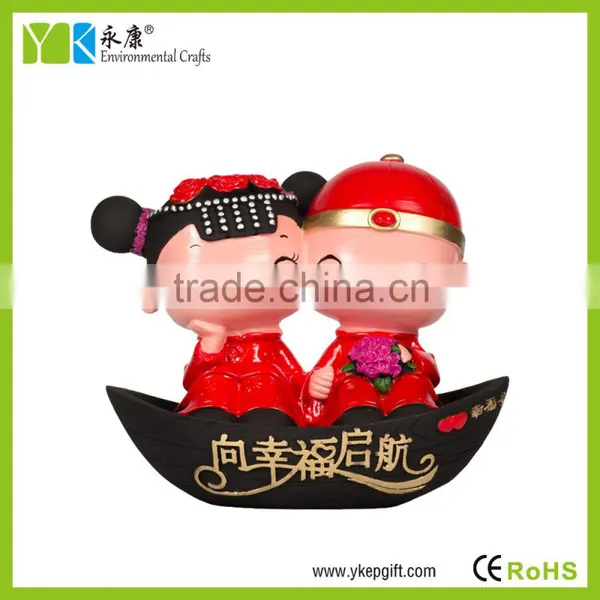 High Quality Lovely Bridegroom and Bridge Resin Crafts Home Decor Air-washer