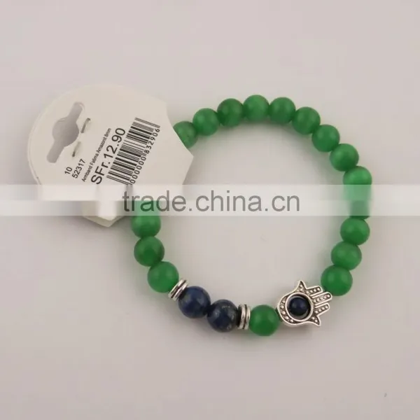 Cheapest Hot Black Lava Stone Gold Lion Buddha Beaded Charm Bracelet Quality Choice photo-4