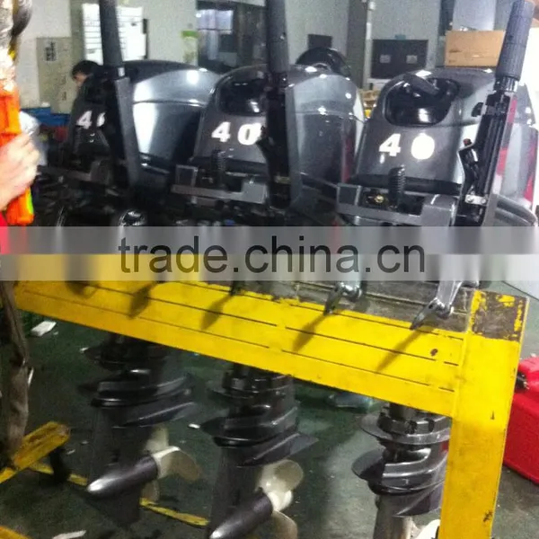 New Tech 2 Stroke Inflatable Boat Electric Start Engine Engine 40hp for Brazil Shart Shaft Motor 40hp photo-2
