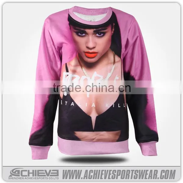 Wholesale Sportswear, Cheap Custom 100 Polyester Sweatshirt photo-5