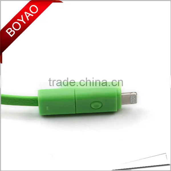 2016 Newest Design Trendy Rotating 2 in 1 Usb Cable, 360 Rotating Usb Data Cable photo-5