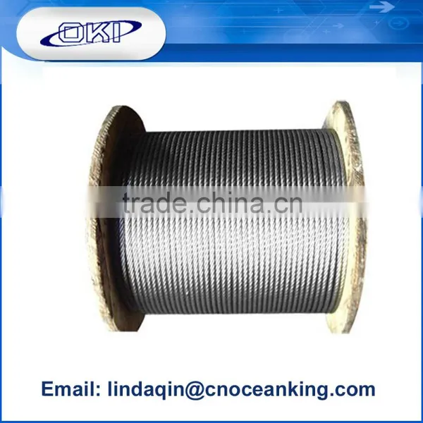 Stainless Steel Wire Rope 7x7,6x36,7x19,1x37,7x37
