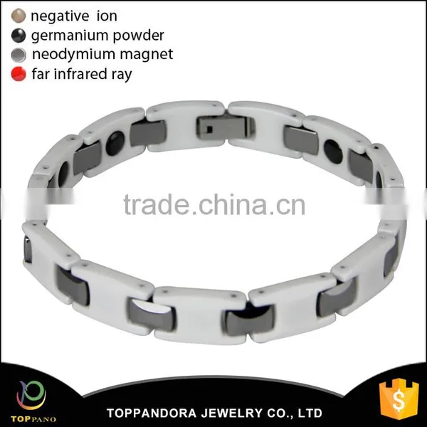 Unisex Tungsten Steel Bracelet With Energy Magnetic Hematite Bracelet for Mens Womens and Lovers photo-3