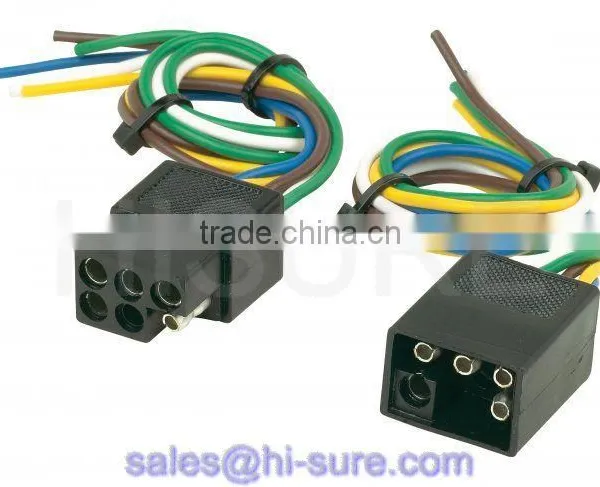 6 Pin Wire Plug, 6 Pin Square Trailer Plug, 6 Pin Trailer Plug