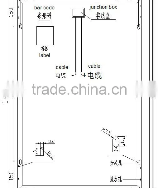 RJ Factory Price Poly Silicon 18v Solar Cells Solar Panel 150W photo-4