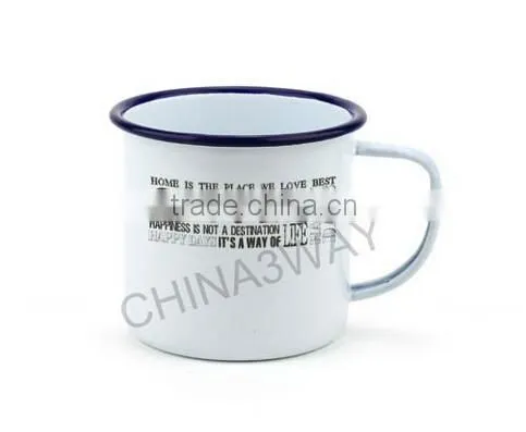 300ml Steel Custom Enamel Mugs