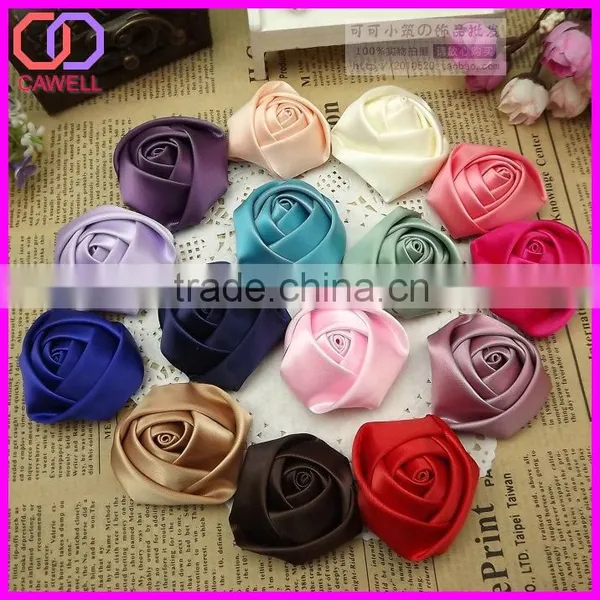 Wedding Decor Handmade Stain Flower Ribbon Rose
