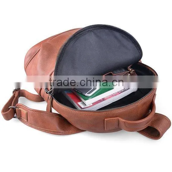 Women Genuine Cow Leather Daily Casual Backpack Handbag photo-5