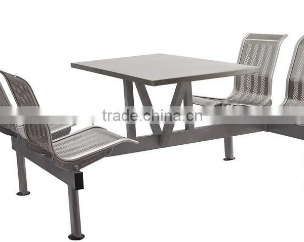 Stainless Steel Fast Food Resturant Table and Chair Set photo-2