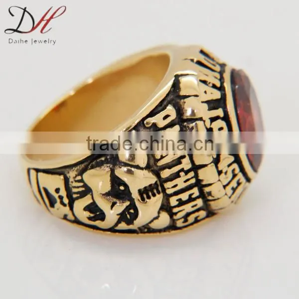 DAIHE 2016 New Design Fashion Oem Alphabet Ring Design