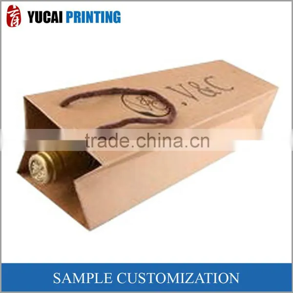 High-end Wine Gift Bag, Single Bottle Kraft Paper Bag