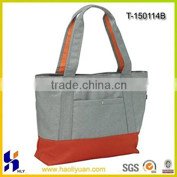 Promotion Shopping Shoulder Bag With Colorful Bottom