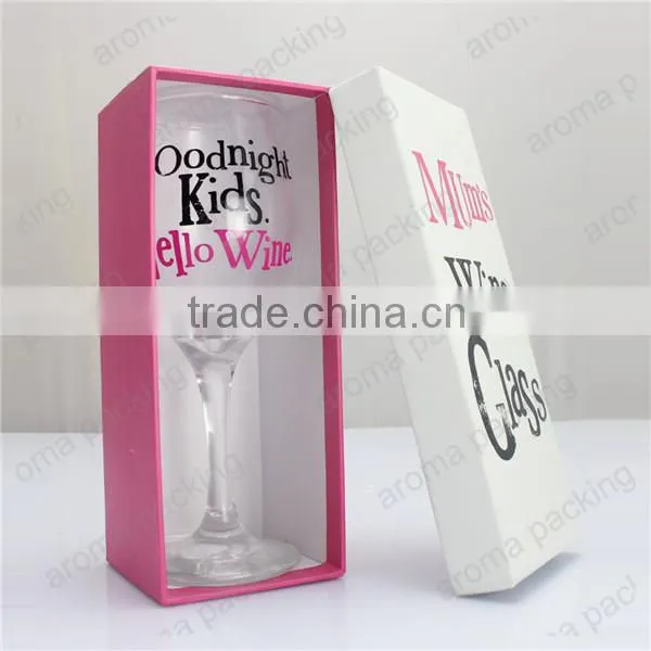 Luxury Glass Wine Cup Wtth Customer Logo and Packing