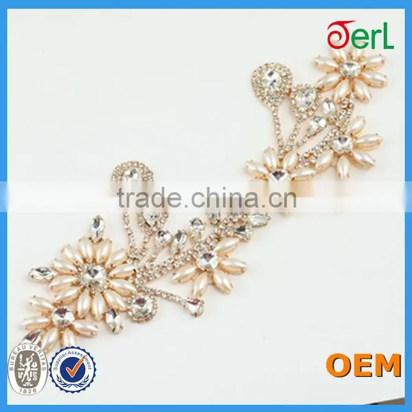 New Design! Rhinestone Memorial Crystal Personalized Ornaments for Wedding Dresses photo-5