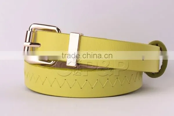 Skinny Design Down Yellow Women Belt in GuangDong photo-3