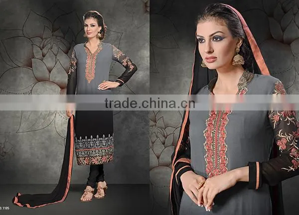MUSTARD GEORGETTE SALWAR SUIT photo-4