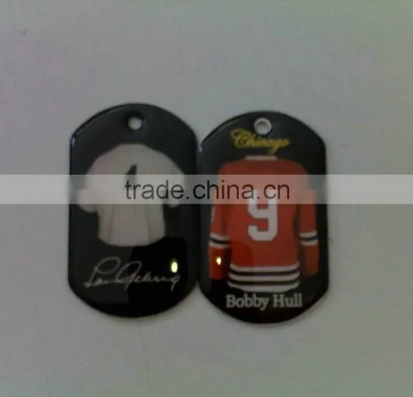 Hot Sell ! Printed Stainless Steel Dog Tag With Clear Epoxy photo-4