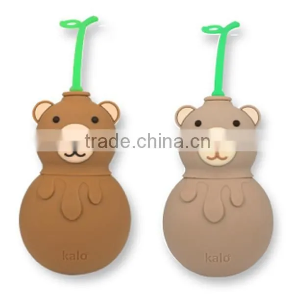Chocolate Bear Shape Silicone Key Pouch,key Chain,key Holder photo-3