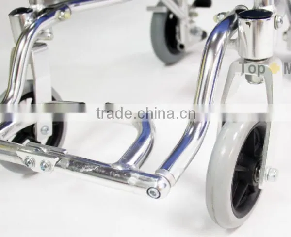 2015 Rehabilitation Therapy Supplies Hot Sales Airplane Lightweight Aluminum Best Transport Wheelchair photo-5