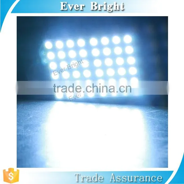 Festoon (C5W)/T10 Led Car Roof Light 5050 48SMD Led Lamp 12v Square Led Panel Light Ceiling photo-5
