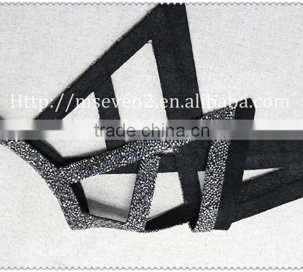 New Fashion Design Big Hot Fix Rhinestone Collar, Women Beaded Collar photo-3
