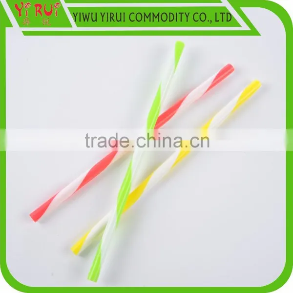 Kinds of Pattern pp Spiral Drinking Straws With Dual Colors photo-2