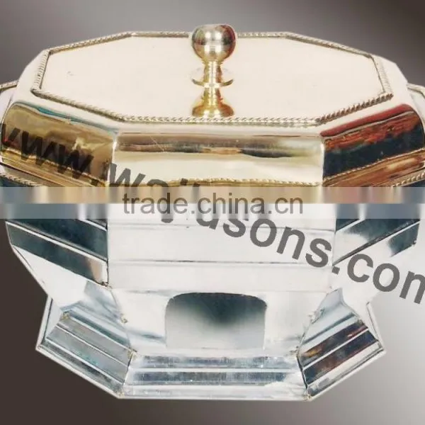 Kitchen Used Handmade Chafing Dish for Sale | 2016 Metal Made Chafing Dish | Brass Plated Chafing Dish photo-4
